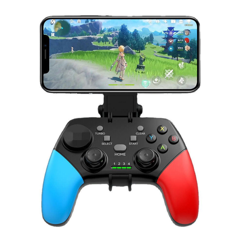 Wireless Motor Vibration Gamepad Joystick for Switch Pro Game Console for Steam PC Android IOS Game Controller With Phone Bracket Holder