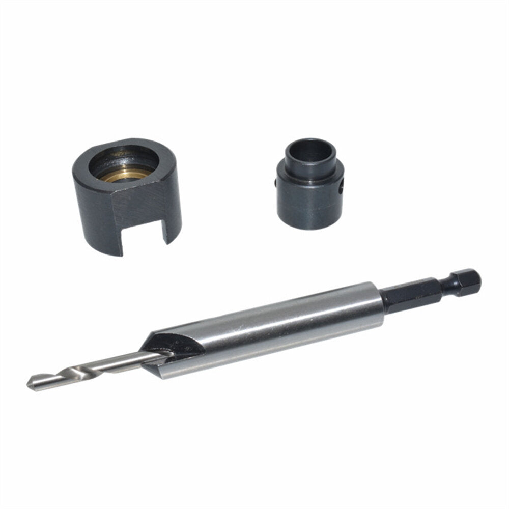 4mm/5mm Countersink Bit Set for Woodworking - Hex Shank Drill Bits with Adjustable Depth & Chamfering Function