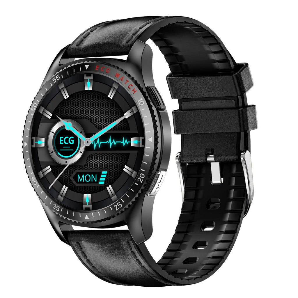 1.28 inch Full-Touch Screen ECG+PPG Heart Rate Blood Pressure Oxygen Respiratory Rate Monitor BT Call IP67 Waterproof 250mAh Smart Watch