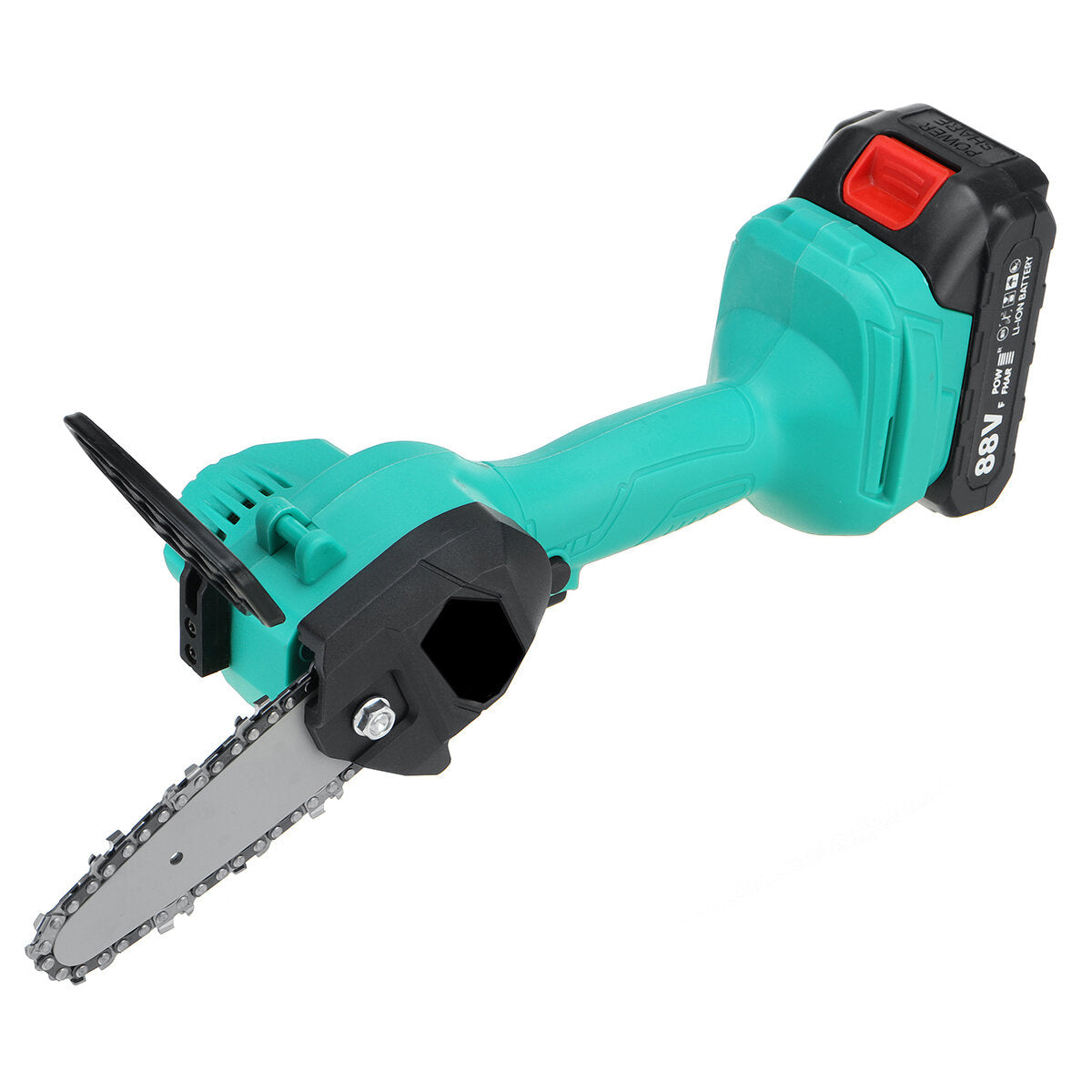 1200W 4inch Cordless Electric Chain Saw One-Hand Saws Woodworking 7500mAh Battery