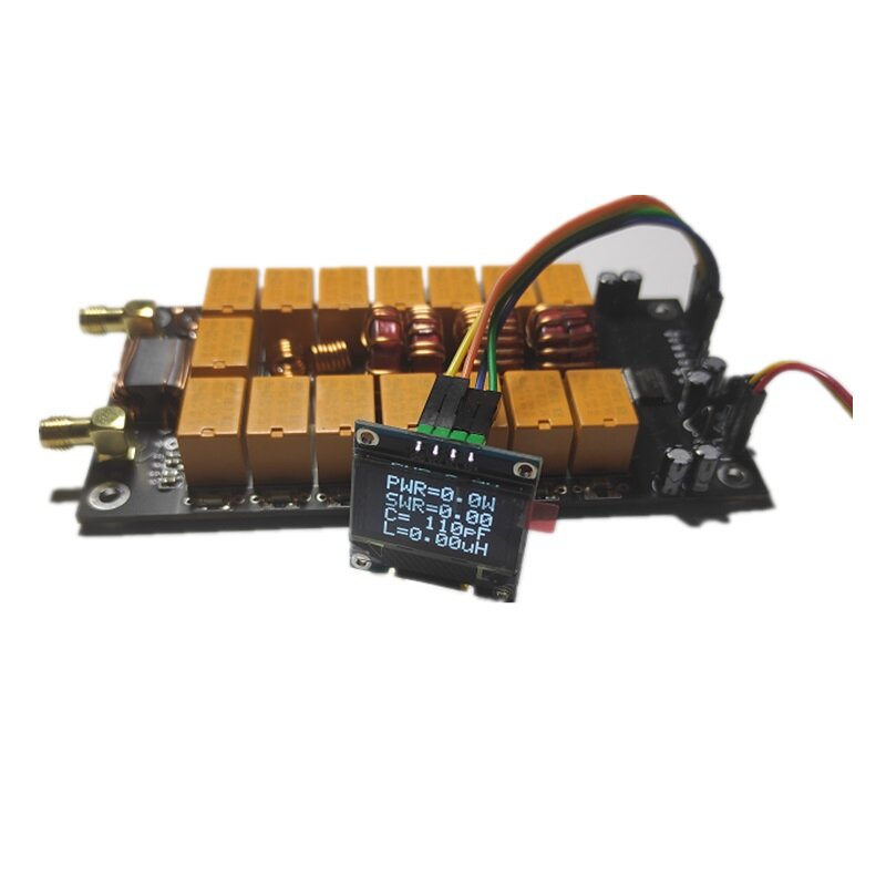 Automatic Antenna Tuner 100W 1.8-55MHz/1.8-30MHz With Battery Inside Assembled For 5-100W Shortwave Radio Stations