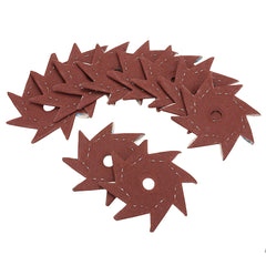 50Pcs 180 Grit Octagonal Abrasive Sandpaper Double Layer Sanding Buffing Tool