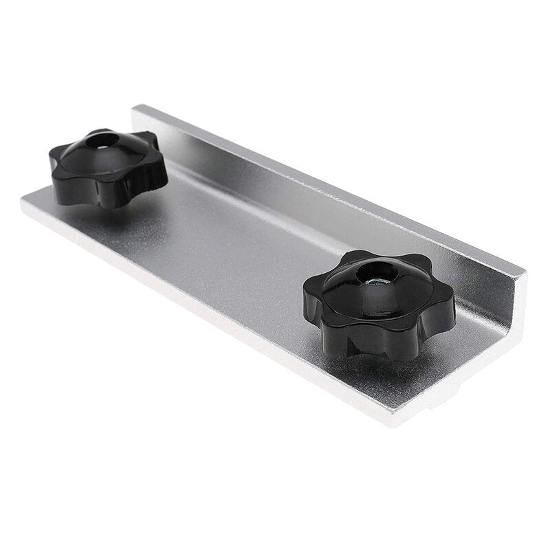 T-Track Long Stop Kit for Woodworking - Durable Aluminum Alloy, Fits CNC, Router Tables, Table Saws, Drill Presses