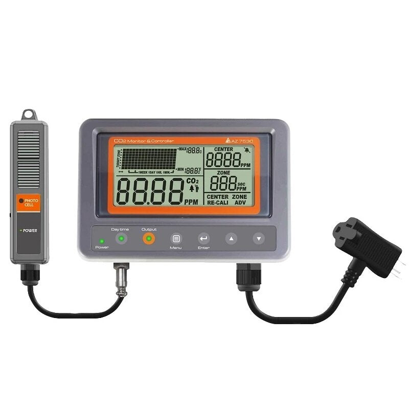 Carbon Dioxide CO2 IAQ Monitor Controller with Relay Function NDIR Sensor Probe for Green House Home/ Office/Factory