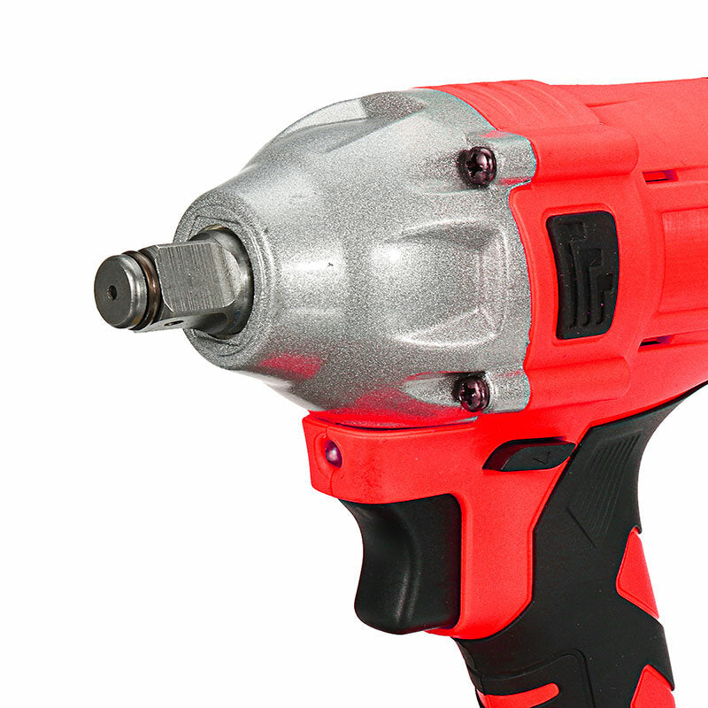 18V 1/2" 10000mAh Brushless Cordless Impact Wrench 350Nm Electric Drilling Tool with LED Light