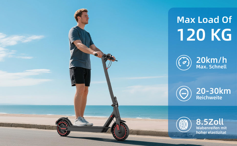 Pro Electric Scooter, 36V 10Ah Battery, 350W Motor, 8.5 Inch Tires, Top Speed 25-30KM/H, 120KG Max Load, Folding E-Scooter