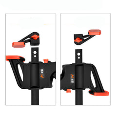Woodworking F Clamp Clip Quick Ratchet Release Speed Squeeze Work Bar Kit Spreader Gadget Tools