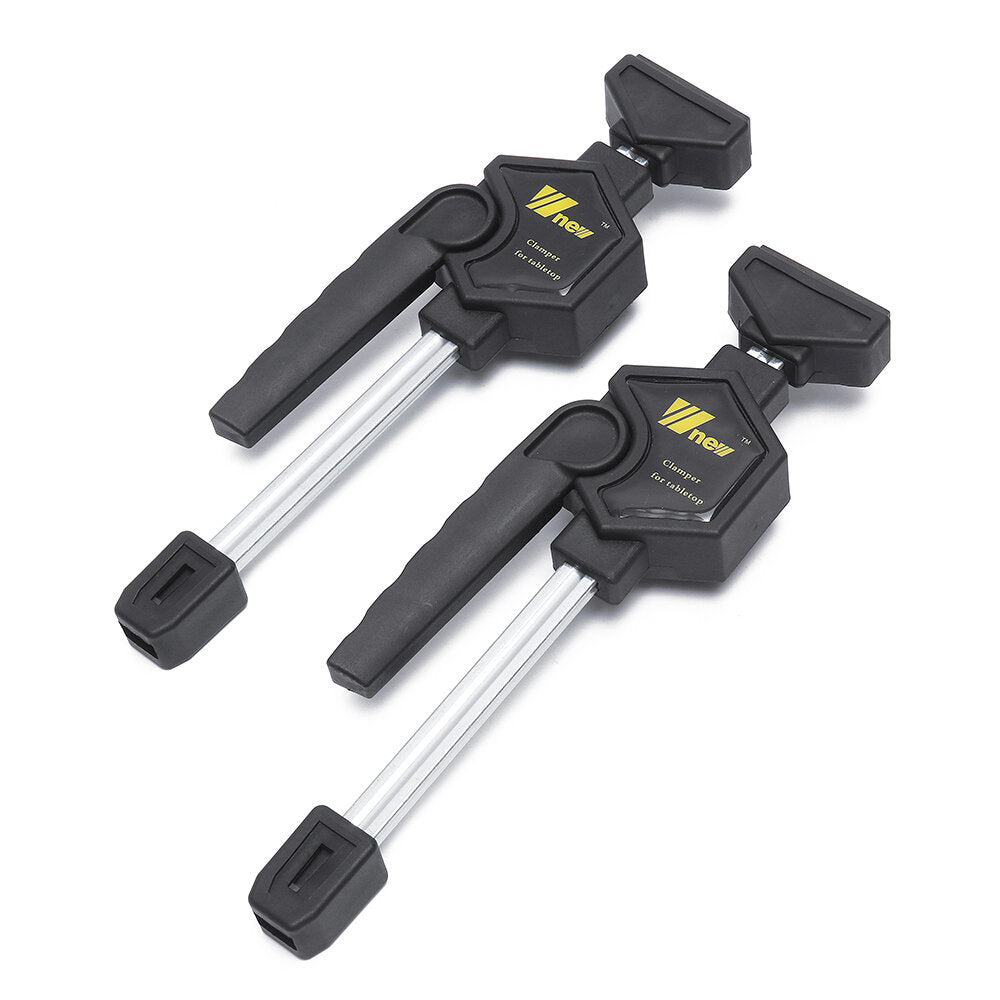 Durable Black Plastic Woodworking Clamps - Adjustable 20mm Fit, 260mm Length, Ideal for DIY Projects (2 or 4 Pack)