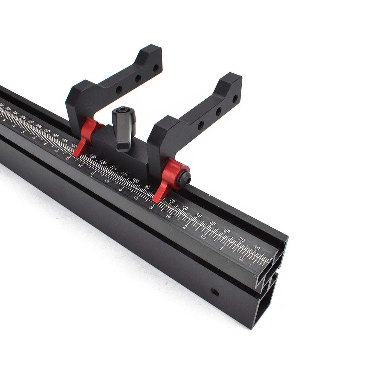 Aluminum Alloy Miter Gauge with Extended Fence for Table Saw - 0-60° Precision Angle Setting, Durable & Convenient