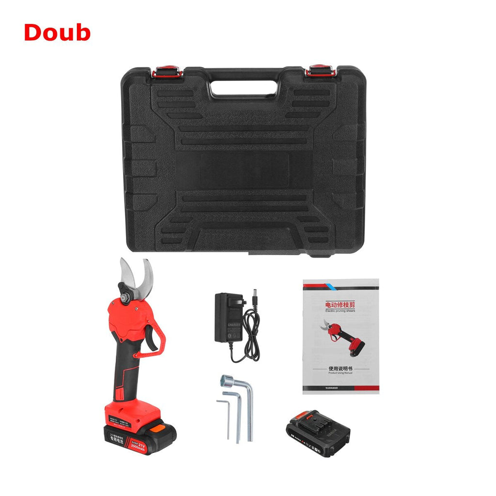 900W 21V Electric Pruning Shears Gardening Scissors Branches Cutter