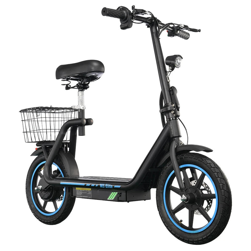Electric Scooter 48V 13Ah Battery 500W Motor Top Speed 20KM/H 14inch Tires 30KM Max Mileage 120KG Max Load Folding E-Scooter