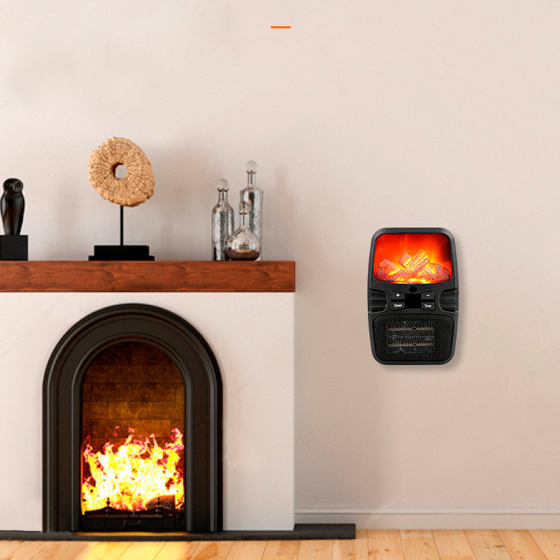 Compact Remote Control Electric Heater - PTC Wall Plug Fan for Fast Room Warming