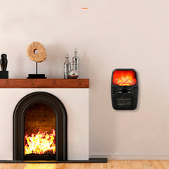 Compact Remote Control Electric Heater - PTC Wall Plug Fan for Fast Room Warming
