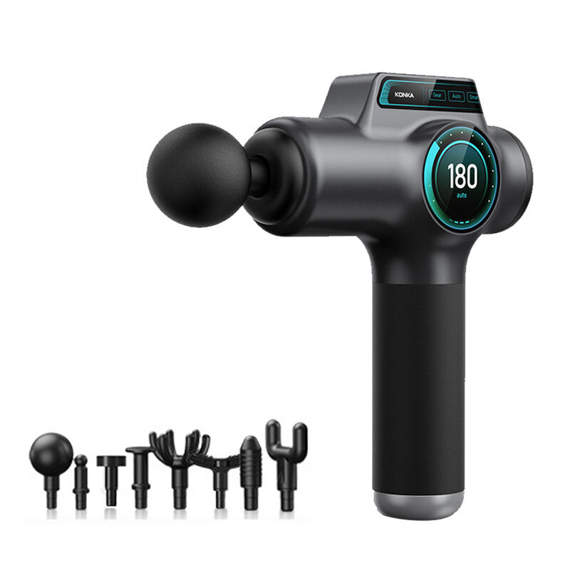 LCD Touch Control Massage Gun AI Intelligent Control Strong Power Fasica Massage Gun Long-lasting Battery Life Massage Gun