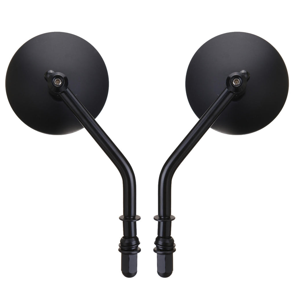 Diameter 85mm Retro Round Rearview Motorcycle Mirrors Long/Short Handle