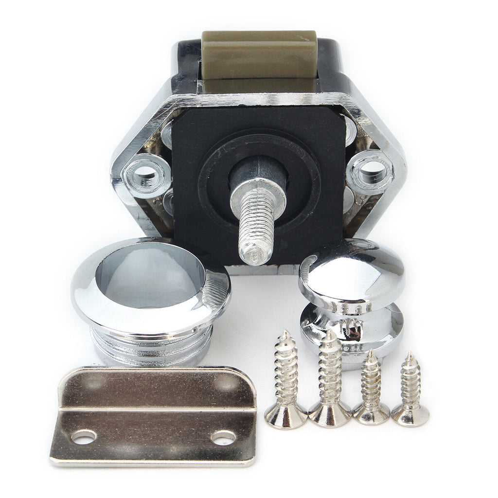 Push Button Catch Push Button Cabinet Latch for Rv/Motor Home Cupboard Caravan Lock for Cupboard Push Latch Lock Push Button Latch