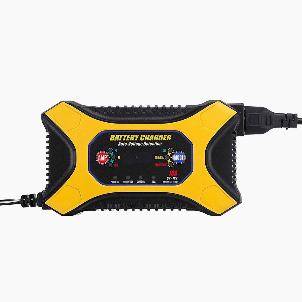 6V/12V 2A 6A 10A Pulse Repair Battery Charger For Car Motorcycle Lead Acid Battery Agm Gel Wet