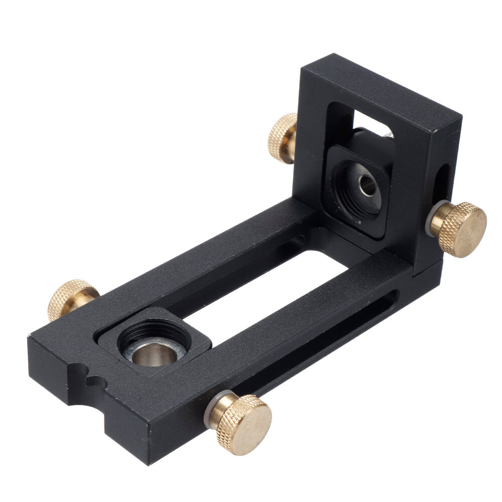2 In 1 Adjustable Baby Bed Screw Drill Locator Kit with 4 Drill Bushings, Aluminum Alloy, Black/Silver, Precision Guide