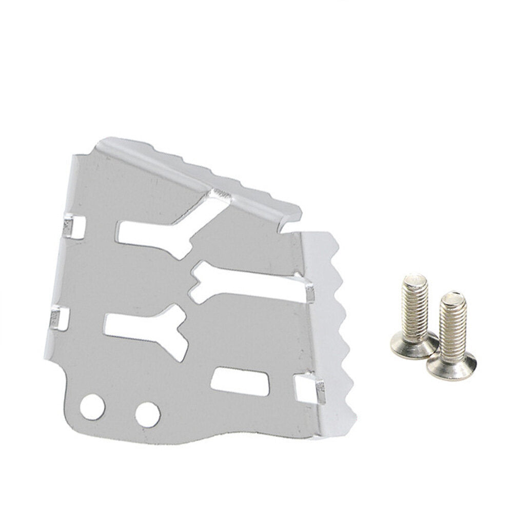 Modified Brake Lever Foot Plate Motorcycle Retrofitted With Brake Pedal