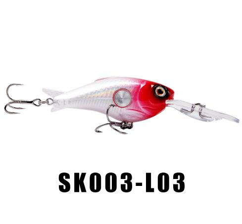 1PCS Fishing Lures Floating 1.8M-3.9M 55mm 10g Crank Artificial Hard Fishing Bait