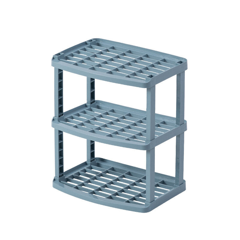 2/3Layer Kitchen Bathroom Shelf Plastic Storage Rack Storage Cabinet Desktop Shelf Cosmetic Storage