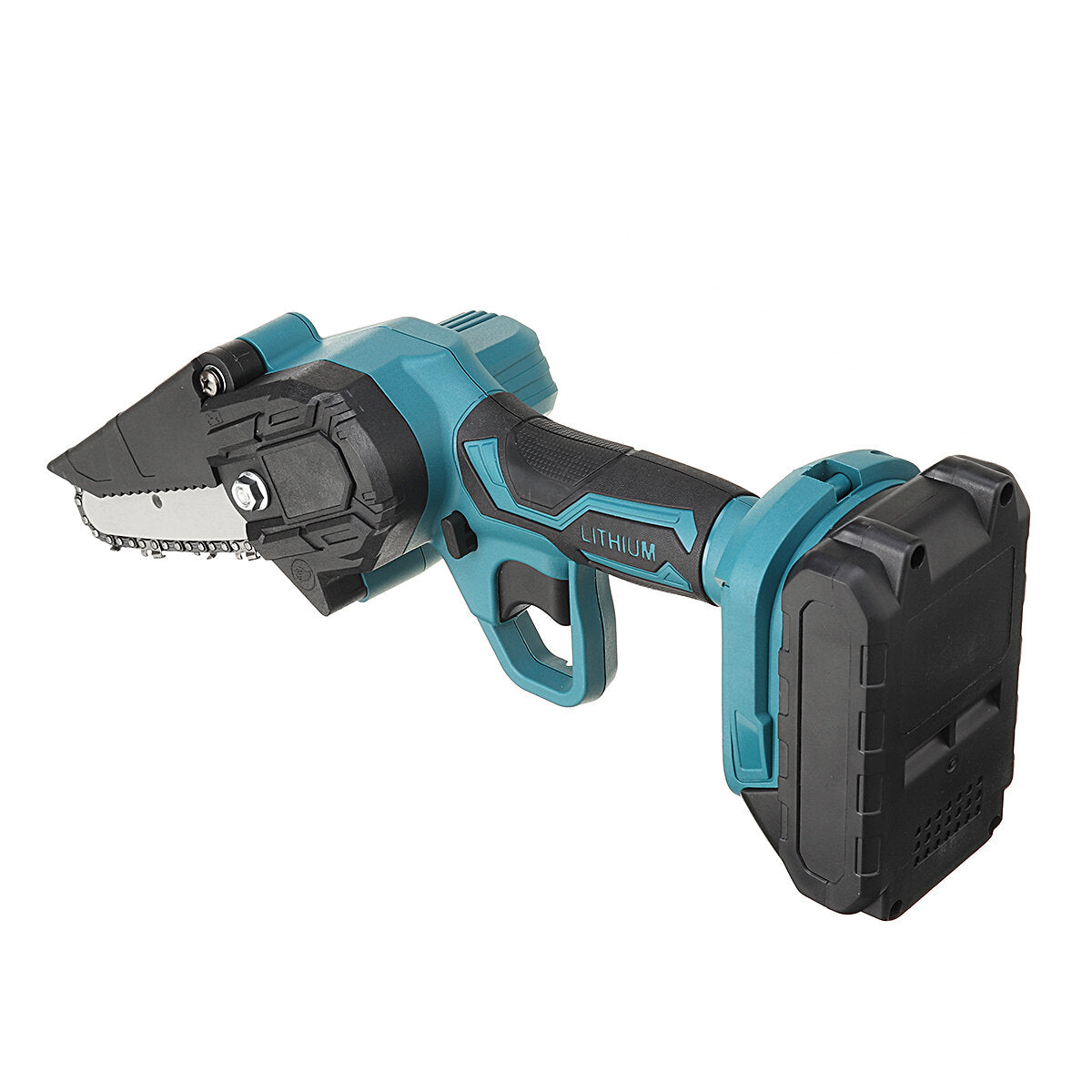 21V 4/6 Inch Cordless Electric Chain Saw One-Hand Saw Mini Portable Woodworking Wood Cutter