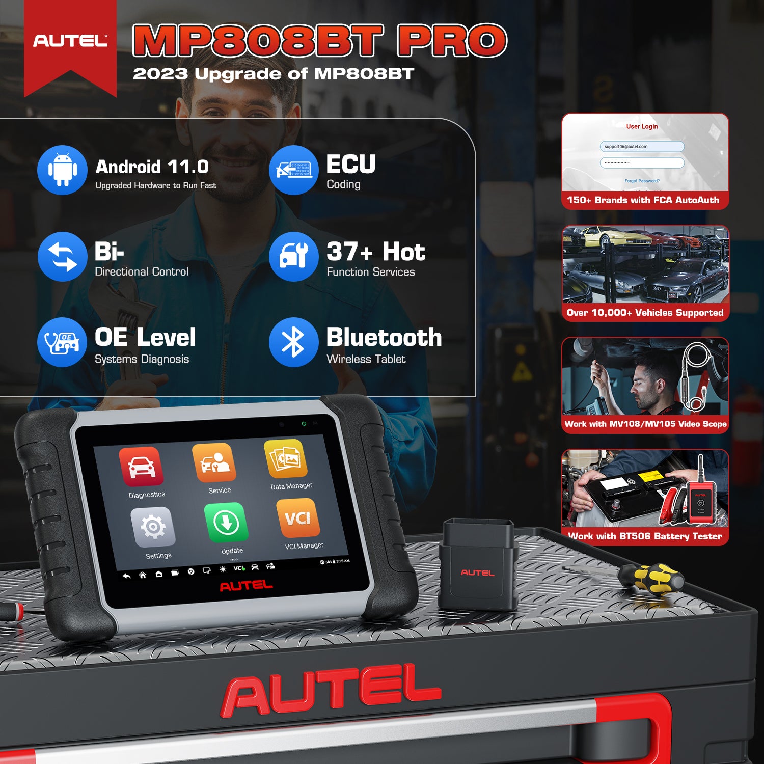 Auto Diagnostic All System Scanner Upgrade of DS808 Same Function as MS906