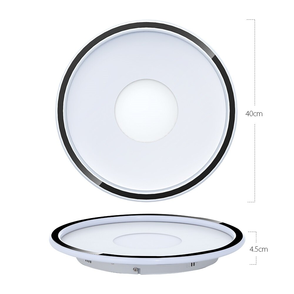 36W 40CM LED Ceiling Light Concentric Circles Dimmable Ceiling Lamp w/Remote AC185-265V