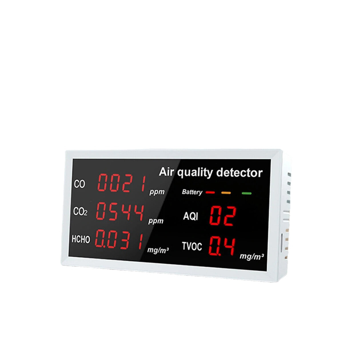 CO CO2 HCHO TVOC AQI Tester LED Digital Air Quality Monitor Indoor Outdoor Gas Analyzer