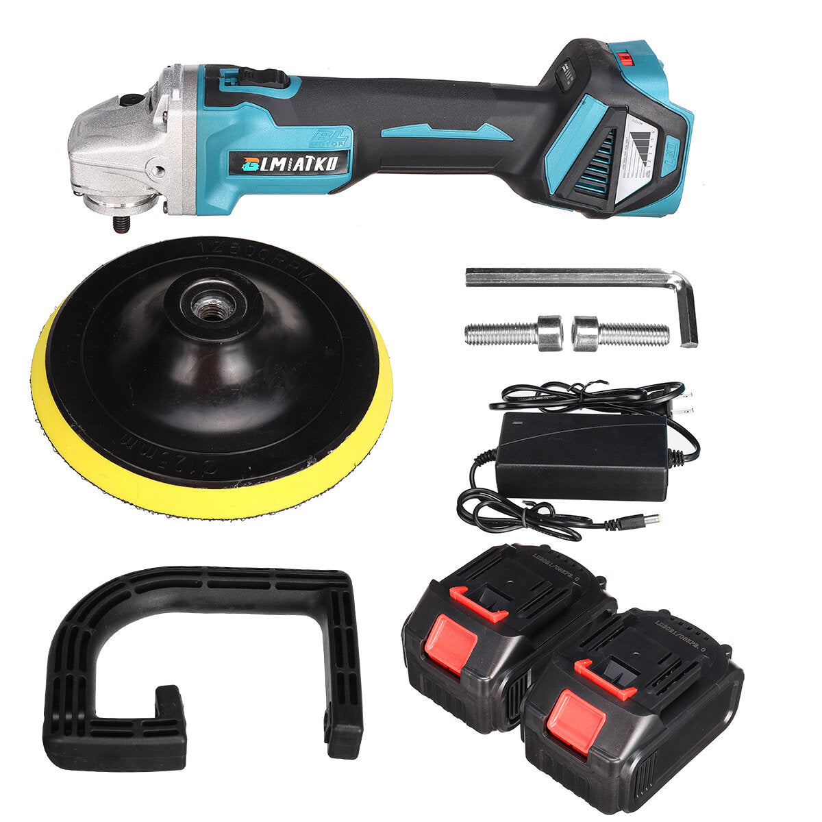 1600W 6 Gears Brushless Electric Polishing Machine Wireless Car Polisher Rechargeable Sanding Tools with/without Battery
