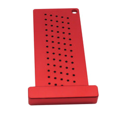 Precision Woodworking Scribe T-Ruler - Dual Metric & Inch Measurements, Durable Aluminum, Compact Design for DIY Projects