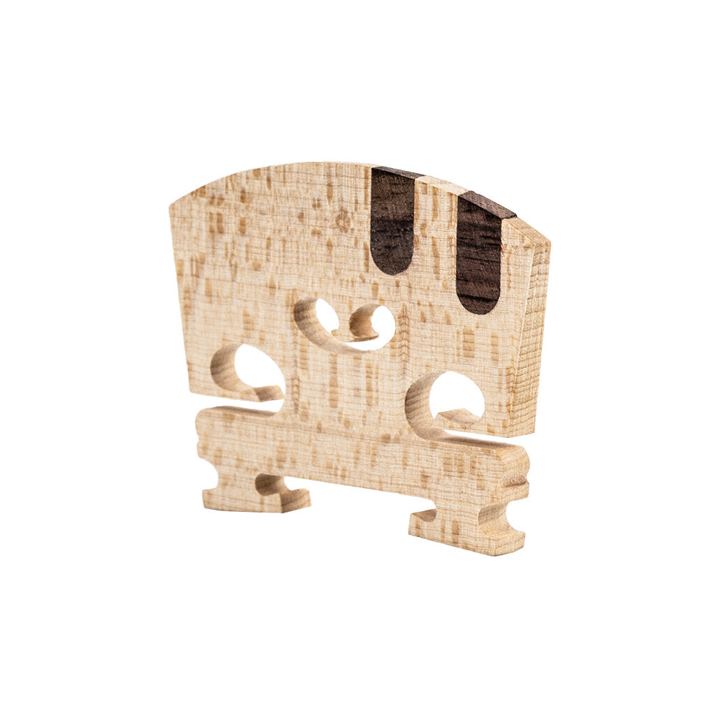 1PC Master AA Grade Snow Flake Texture Maple Violin Bridge 4/4 Violin Bridge Replacement With E A Ebony Inlay