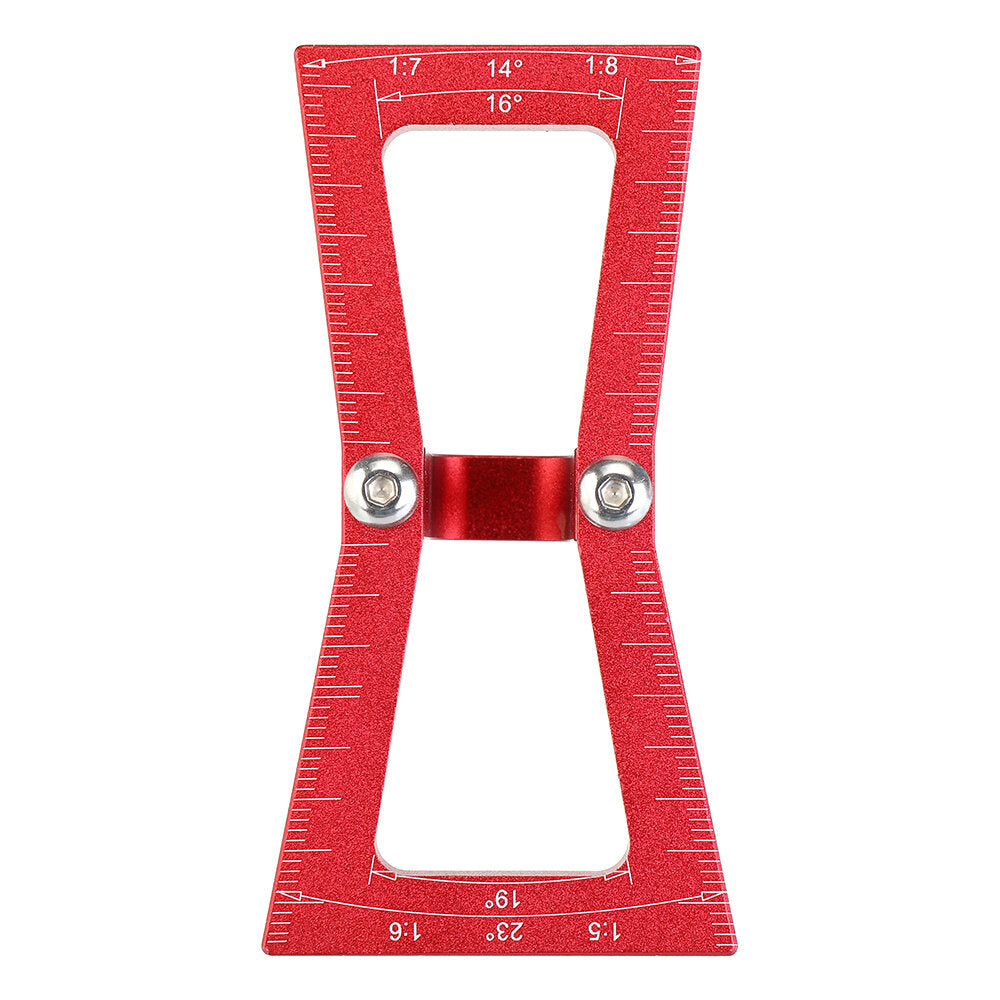 Durable Woodworking Marker Gauge Tool for Accurate Dovetail Measurements - Black/Red, Aluminium Alloy