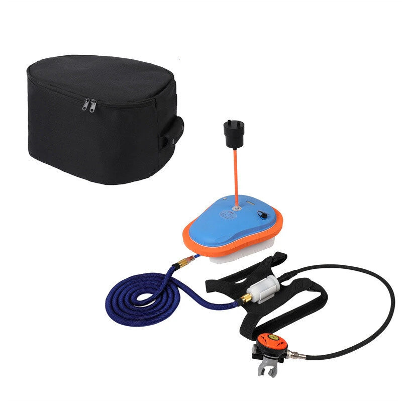 Scuba Diving Snorkel Equipment Diving Mobile Ventilator Tankless Waterproof Portable Rechargeable Underwater Snorkel 7M