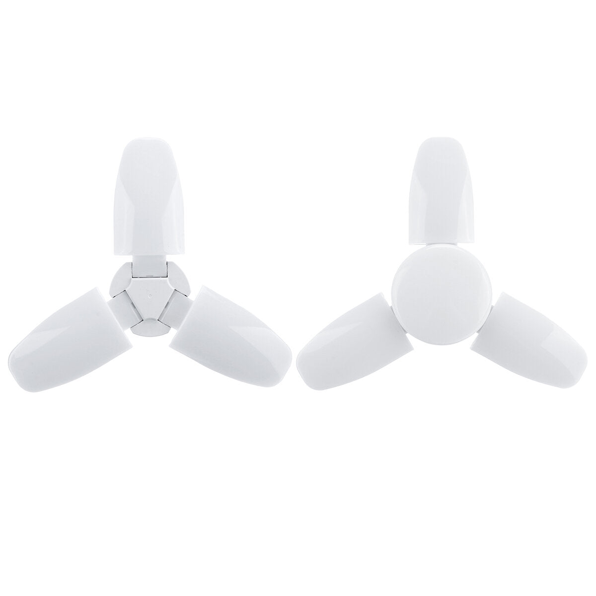 AC85-265V 35W/45W E27 Deformable LED Garage Light Foldable Fan Three-Blade Ceiling Workshop Lamp Bulb
