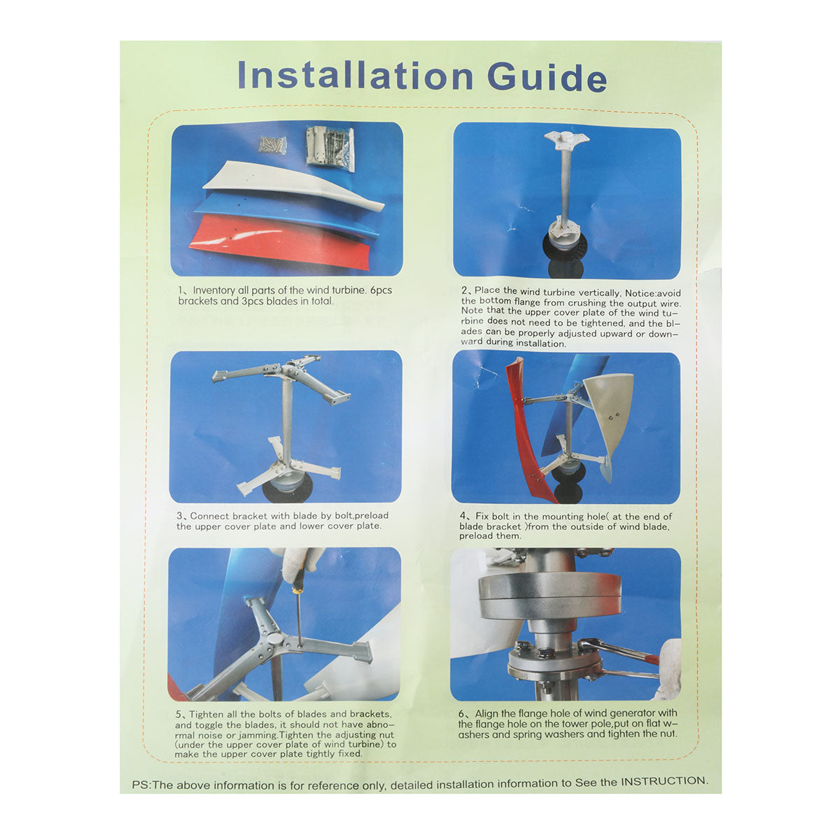 Wind Turbine Generator 100W 12V 24V Low Start-up Wind Speed Nylon Fiber Blades Permanent Magnet Levitation Generator Renewable Energy System