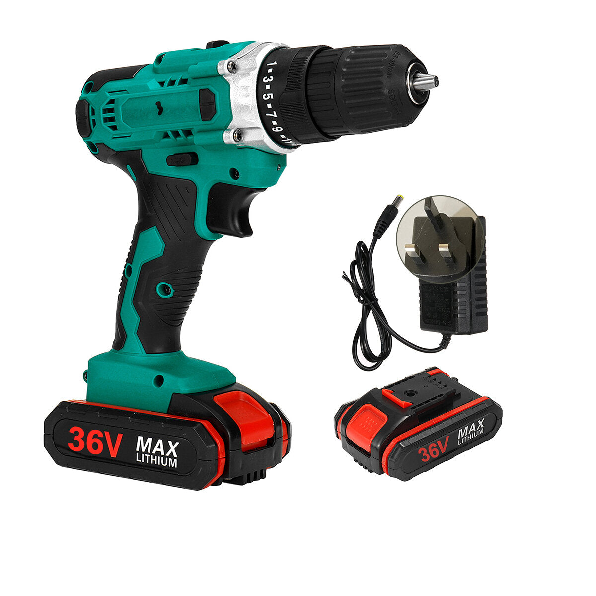 3 in 1 Multifunctional Cordless Drill Driver Wrench 3/8-Inch Chuck Cordless Impact Drill Driver
