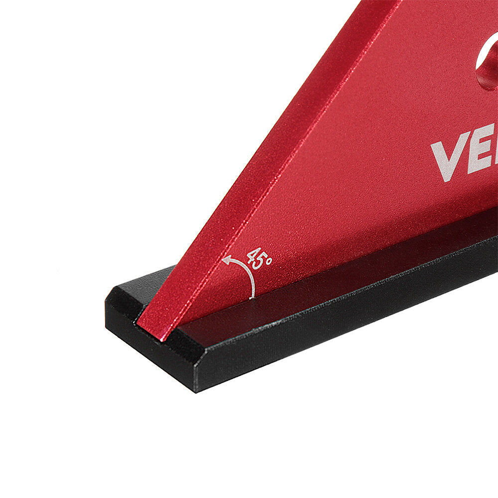 Aluminum Alloy Miter Square with Base 45 Degree Right Angle Ruler Miter Angle Corner Ruler Woodworking Measuring Tools