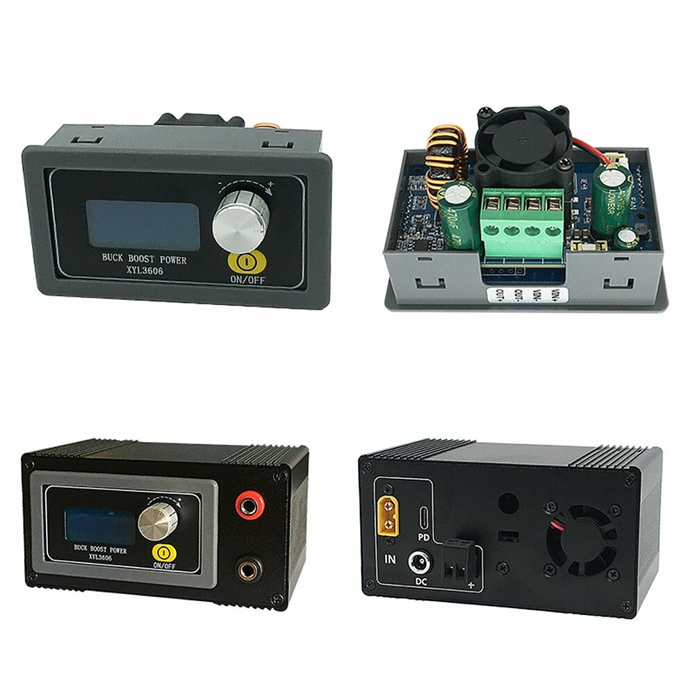 CNC DC Stabilized Step Up Step Down Power Supply Constant Voltage Constant Current 36V 6A Automatic Buck-boost Module with/without Shell
