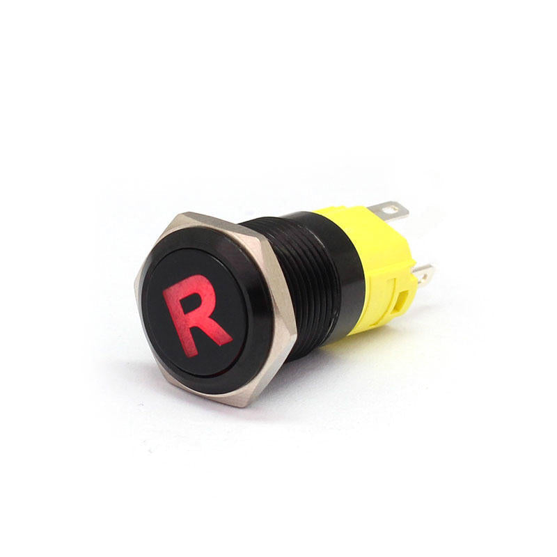 16mm 12V 24V 36V 5A LED Horn Push Button Dashboard Momentary/Latching Metal Switch For Car Boat Waterproof