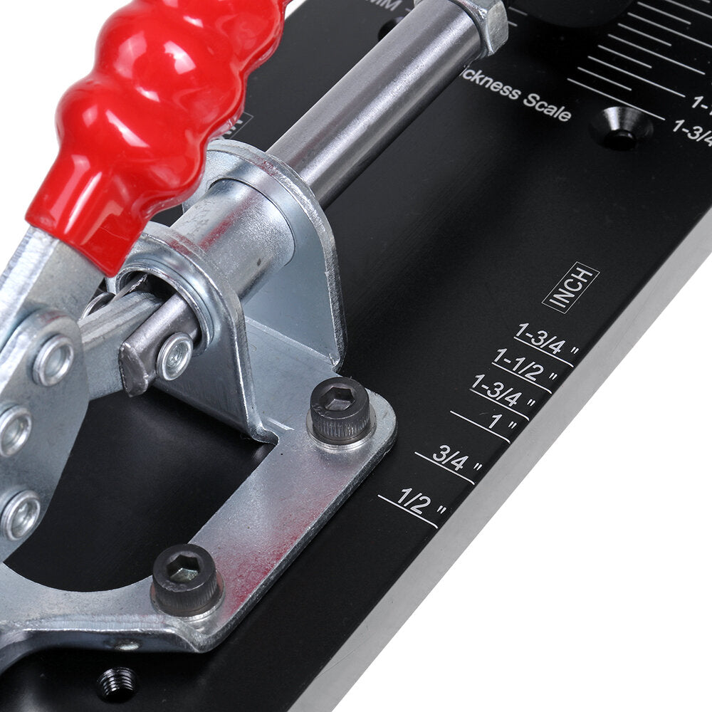 Pocket Hole Jig Kit Aluminum Alloy Adjustable Woodworking Drilling Guide for Angled Holes with Drill Bit