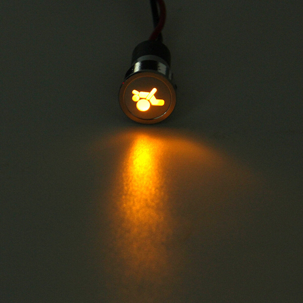 12V 16mm LED Dash Panel Warning Pilot Light Indicator