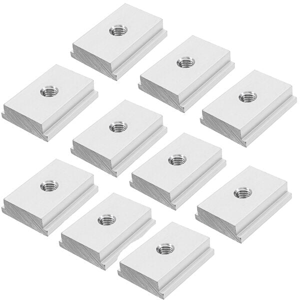 10pcs M6 T Slot Nut T-Track Sliding Nut For Woodworking Tool Slot Fastener
