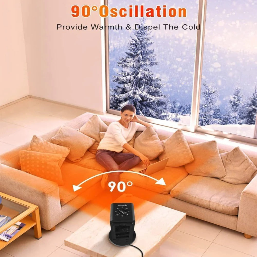 1200W PTC Ceramic Electric Heater, 110V/220V Home & Bathroom Warmer Fan