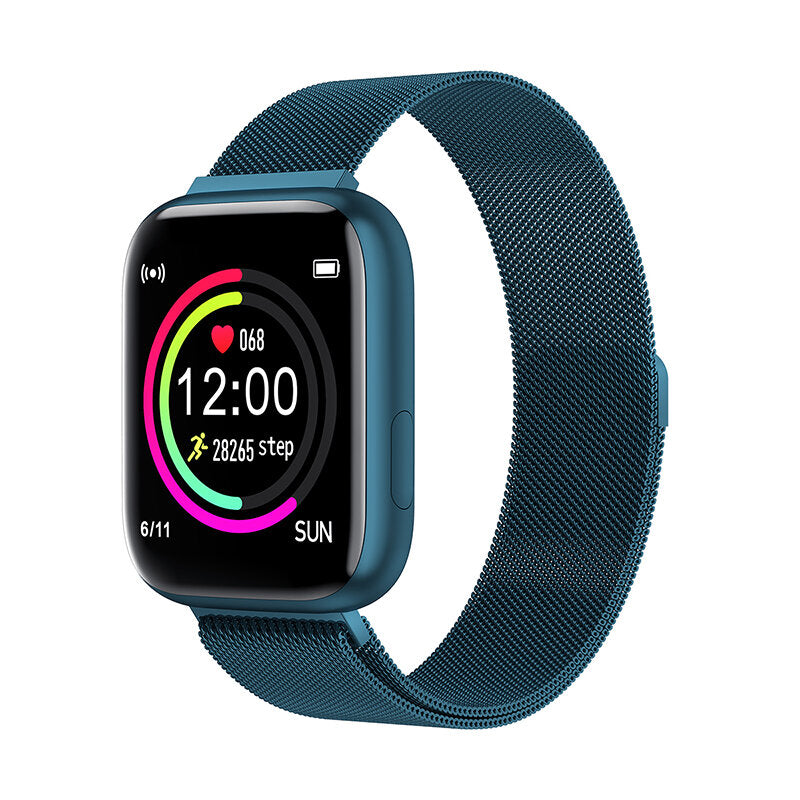 1.4inch Big Full Touch Screen 24h Heart Rate Blood Pressure O2 Monitor Weather Push Smart Watch