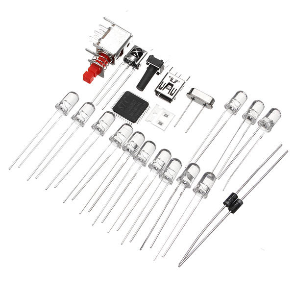 13 Segments Audio Light Column Light Cube Set Remote Control DIY Electronic Music Spectrum Kit