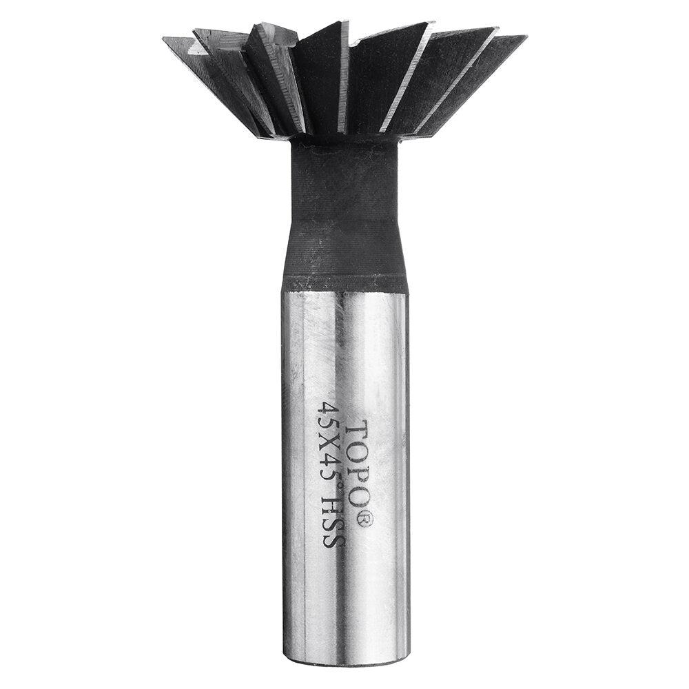 55 Degree 40-60mm HSS Straight Shank Dovetail Groove Slot Milling Cutter End Mill CNC Bit