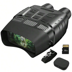 High-Performance Digital Night Vision Binoculars with 7 IR Levels, HD Image/Video, 1300FT Range, Manual Focus