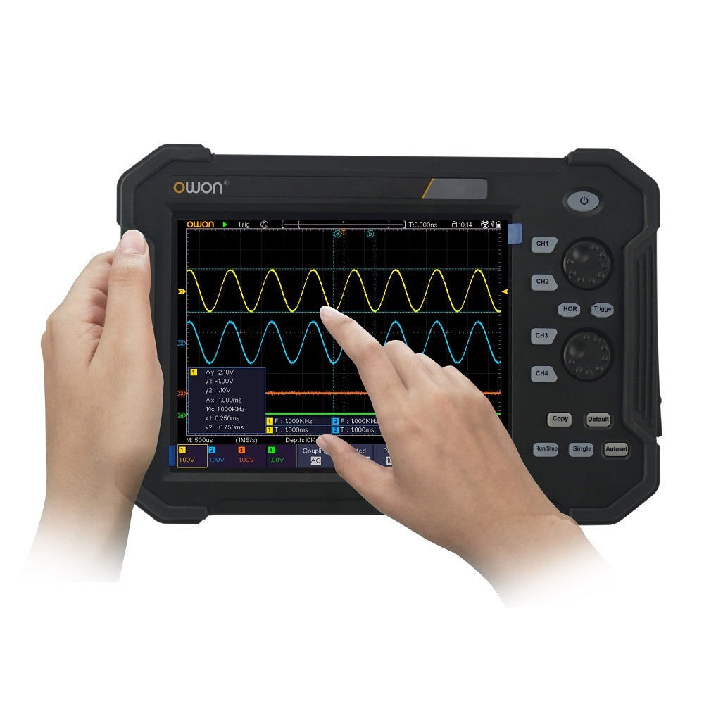 Digital Storage Oscilloscope 100MHz 1GS/s Portable Oscillometer 8" LCD Display Handheld Portable Oscillometer