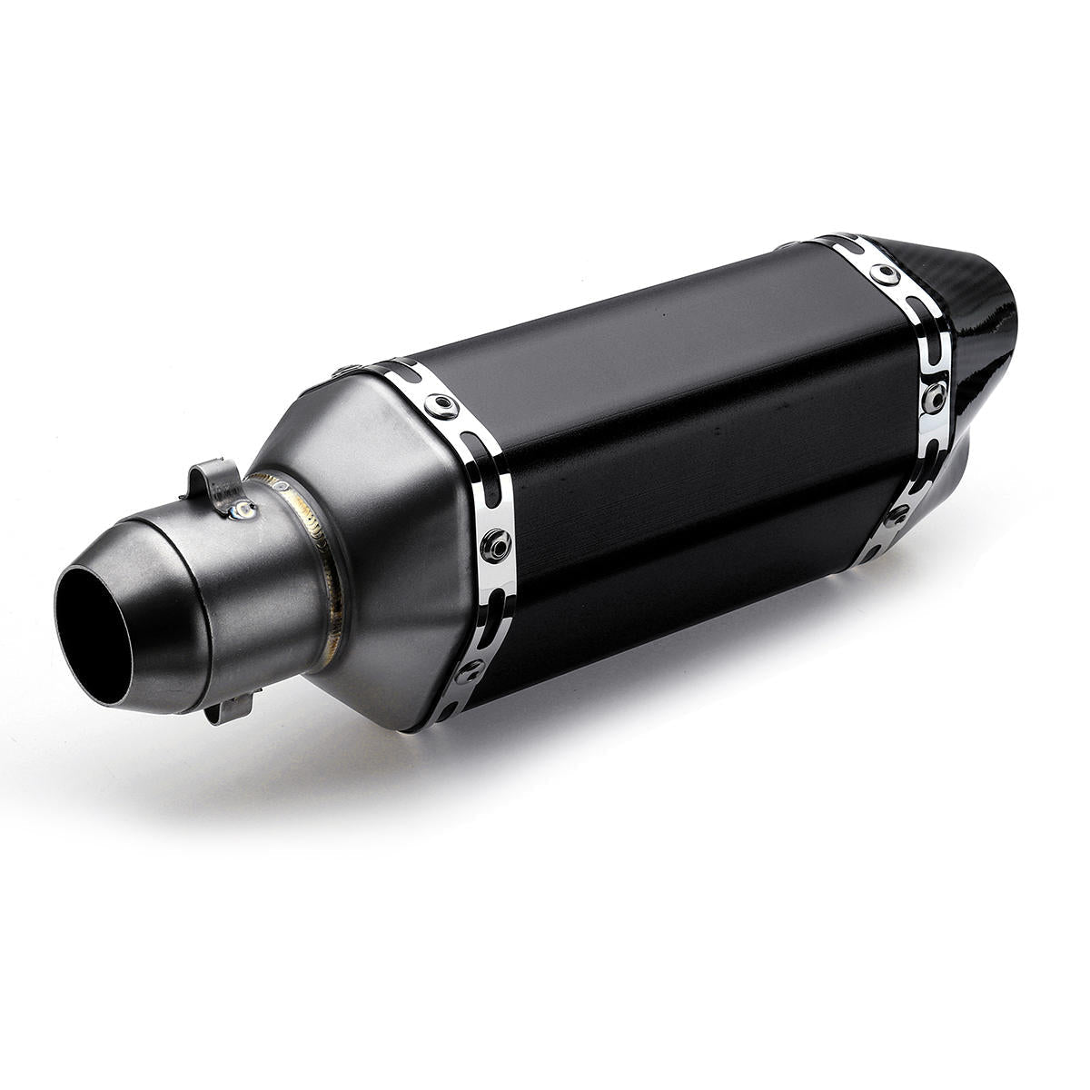 310mm Black Universal Motorcycle Dirt Bike ATV Exhaust Muffler Pipe DB Killer 38-51mm